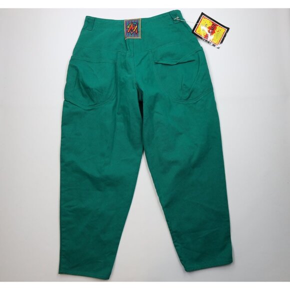 Deadstock Vintage 90s Streetwear Mens 38x34 Baggy Relaxed Skateboard Jeans Green - Picture 11 of 16
